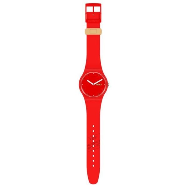 Klocka - SWATCH - P(E/A)NSE-MOI - 41mm - Kvarts - Röd - Harts - Unisex