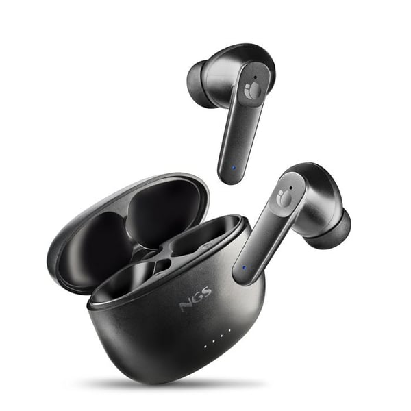NGS ARTICA HUSH TWS-hörlurar Bluetooth 5.3, ANC+ENC, 16h autonomi, touchkontroll, USB-C. Immersiv ljudkvalitet och kompakt design.