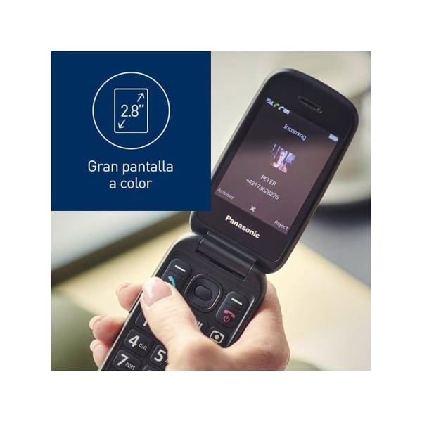 Basis mobiltelefon Panasonic KX-TU550EXC Blå