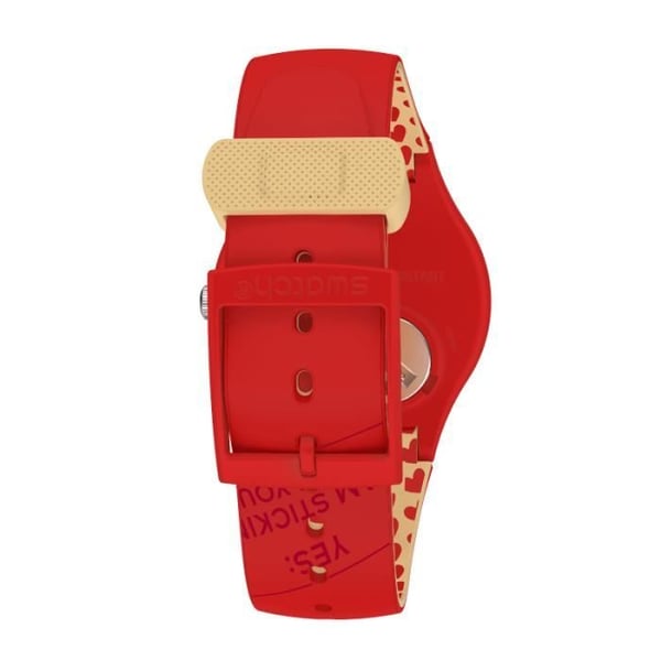 Klocka - SWATCH - P(E/A)NSE-MOI - 41mm - Kvarts - Röd - Harts - Unisex