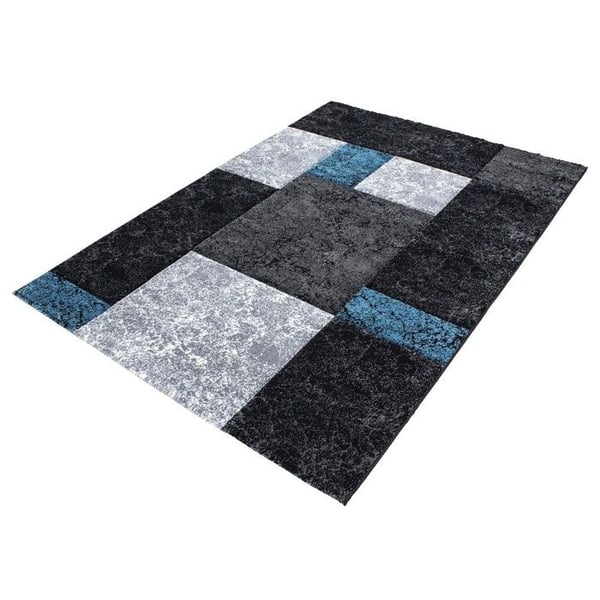Tapis 3D - AYYILDIZ - Hawaii - Turkos - 80x300 cm - Modern - 13 mm pilehärda