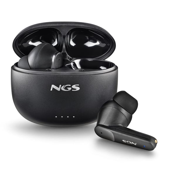 NGS ARTICA HUSH TWS-hörlurar Bluetooth 5.3, ANC+ENC, 16h autonomi, touchkontroll, USB-C. Immersiv ljudkvalitet och kompakt design.