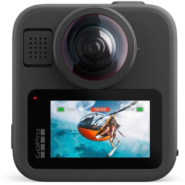 Sportskamera - GoPro - MAX2 - 8K-videor - LCD-pekskärm - Vattentät upp till 5 m - Immersiv 360-ljud