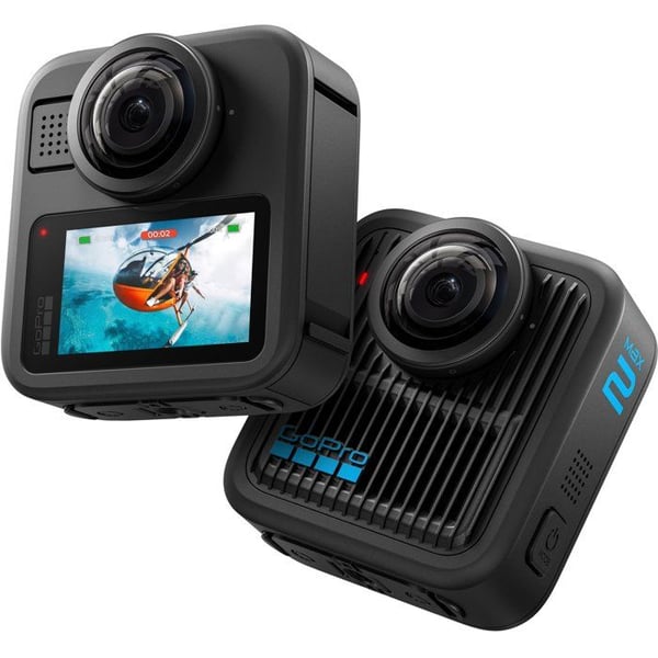 Sportskamera - GoPro - MAX2 - 8K-videor - LCD-pekskärm - Vattentät upp till 5 m - Immersiv 360-ljud