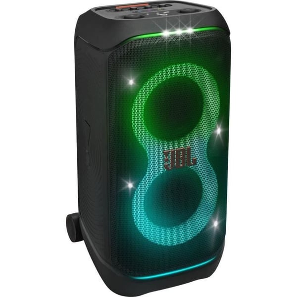 JBL PartyBox Stage 320 - Bärbar festhögtalare - 240W - Kraftfullt JBL Pro-ljud - Upp till 18 timmars batteritid - IPX4 - Svart