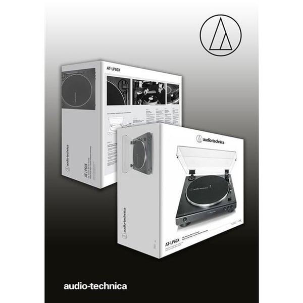 Pladespiller - Audio Technica - AT-LP60XBK - Sort - Plug and play - Automatisk