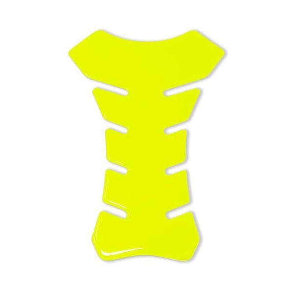 Skyddande klistermärke 3D - OEM - Motorcykeltank - Neonfluo gul - 19 x 13 cm - UV-harts