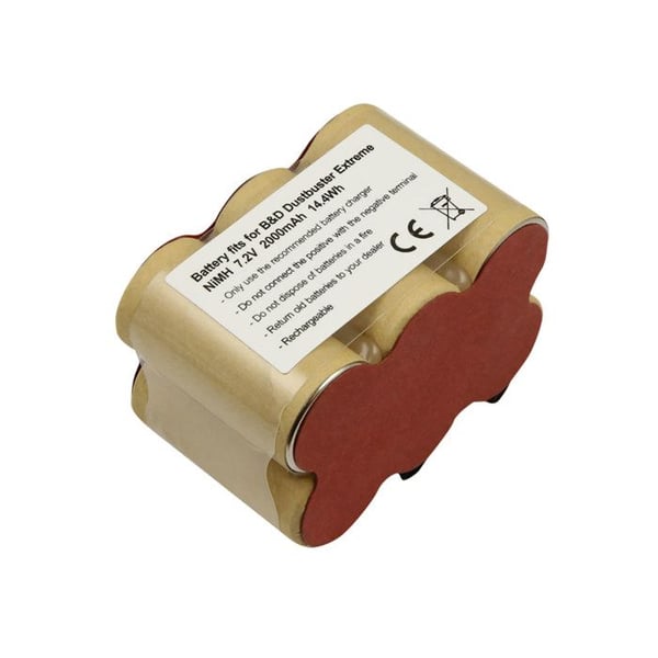 NiMH-batteri - AVIZAR - Dustbuster Extreme - 2000mAh - 7.2V - Kompatibel DV7205N