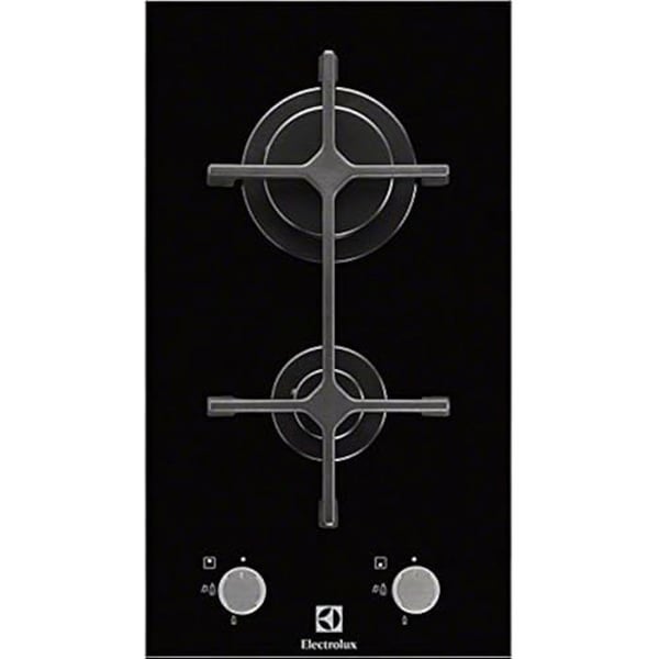 Gasolhäll - ELECTROLUX - EGC3322NVK - Svart glas - Knappkontroller - Integrerad tändare