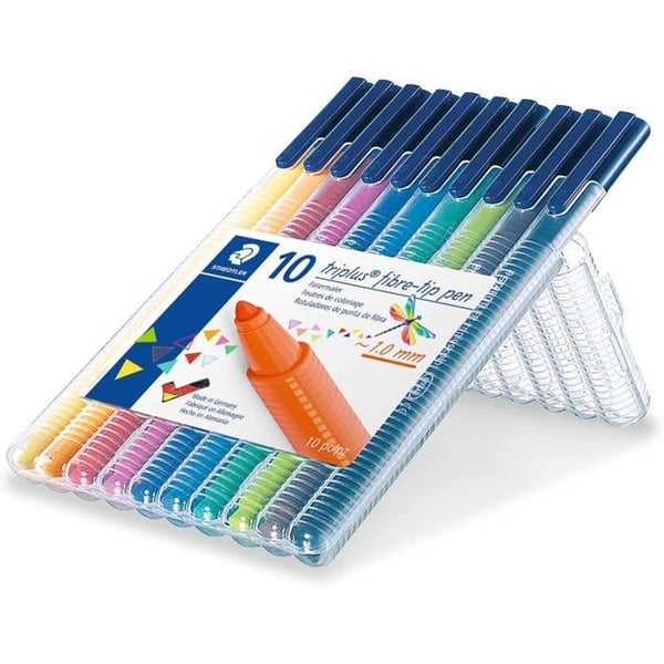 STAEDTLER Färgpennor - Diverse - Triangulär form - Dry Safe bläck