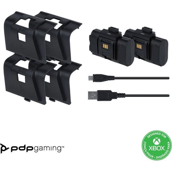 Kit Play & Charge för handkontroll - PDP - Xbox One och Series X|S - Svart