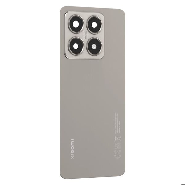 Bakre glas - Xiaomi 14T - Original - Grå - Förenklad installation