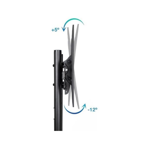 TooQ FS1170M-B Golvstativ med Hjul Tipped för TV 37"-70" VESA 600x400 Max 50Kg