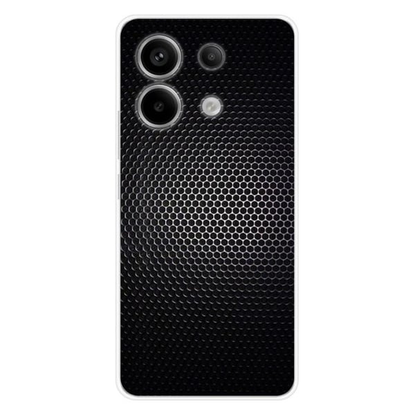 Tryckt silikonfodral som är kompatibelt med Xiaomi Redmi Note 13 Pro 5G Dark Metal