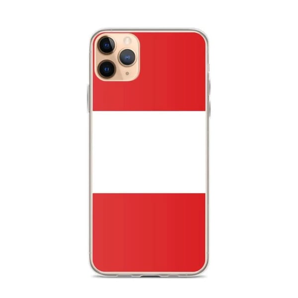 iPhone-fodral - Peru-flagga - iPhone 11 Pro Max - Flexibelt - Flerfärgad - Vertikal