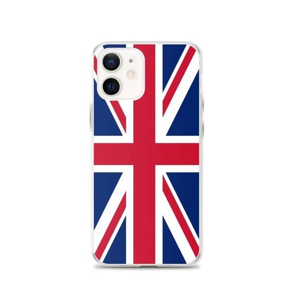 Telefonfodral - PIXELFORMA - Förenade kungarikets flagga - Kompatibel med iPhone 12 - Flexibel - Stötabsorberande