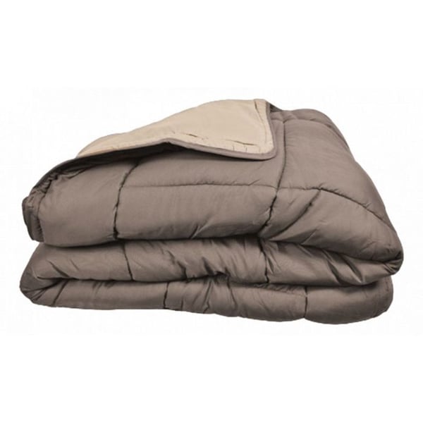 Färgad Bicolore Mikrofiber "Cocoon Brandsäker - Standard NF EN ISO 12952" alla dimensioner Toison d'or - Cocoon Taupe Lin -