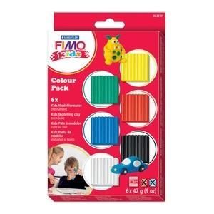 Modellera - FIMO - Barn - Set med 6 block - Härdar i ugnen - Flerfärgad - 8 år och uppåt