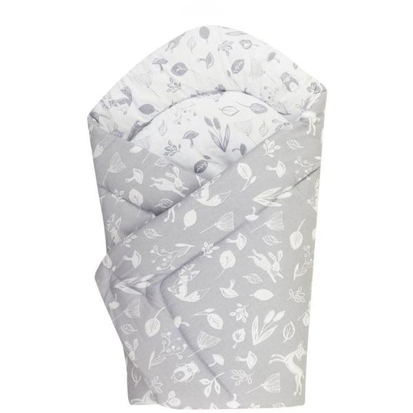 Bomimi Quick wrap mjuka djur vändbara grå