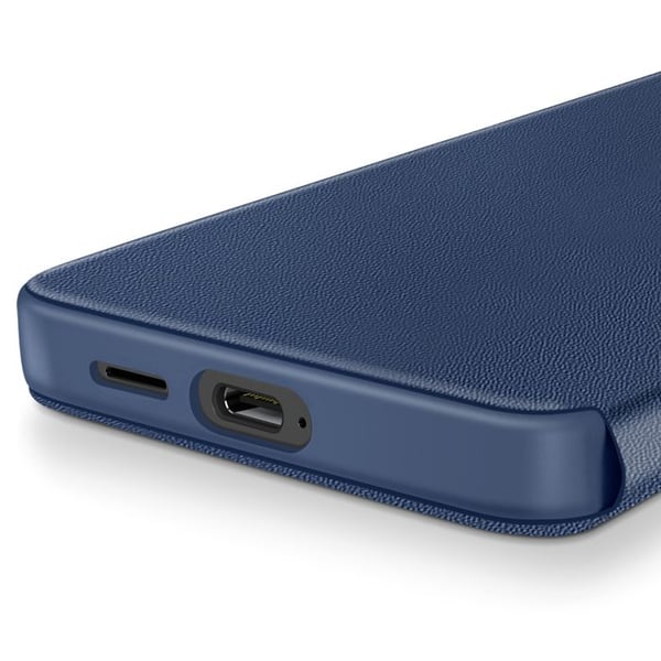 Fönsteretui för Samsung Galaxy S24 med kortfack, mörkblå