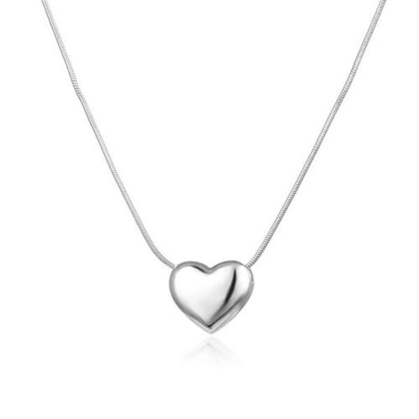 Halsband - AGATO - AGS1575/47 - Silver 925 - Hjärta hänge - Längd 42 cm justerbar