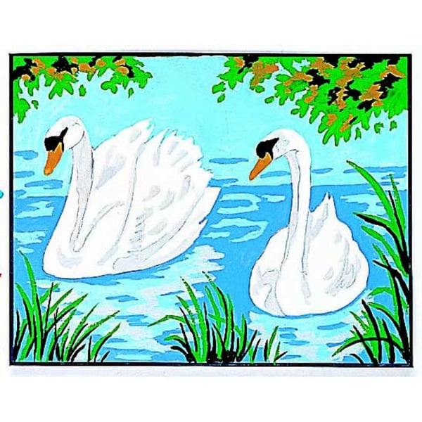 Kit canvas Svanar 20x25cm