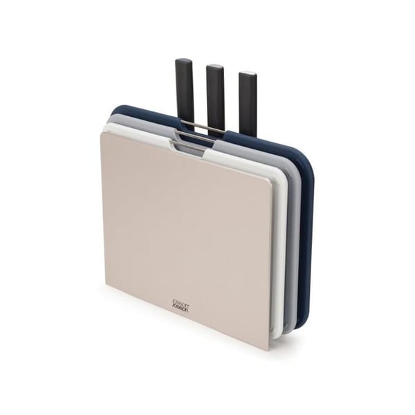 Joseph Joseph Nest skärbrädor Plus set med 6 knivar och skärbrädor silver