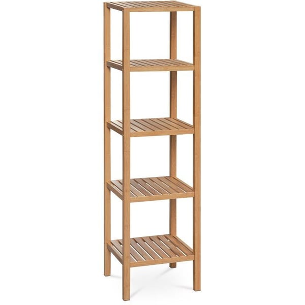 Bamboo hylde Jonas, 5 hylder 140 x 37 x 33 cm