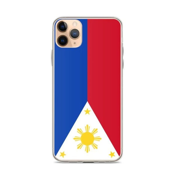 Telefonfodral - PIXELFORMA - Filippinernas flagga - Kompatibel med iPhone 11 Pro Max - Mjuk - Stötsäker