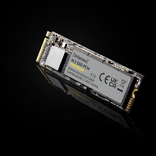 INTENSO - Premium - Intern SSD - 500 Go - NVMe M.2 PCIe Gen 3x4 - Läshastighet upp till 2 100 Mo/s