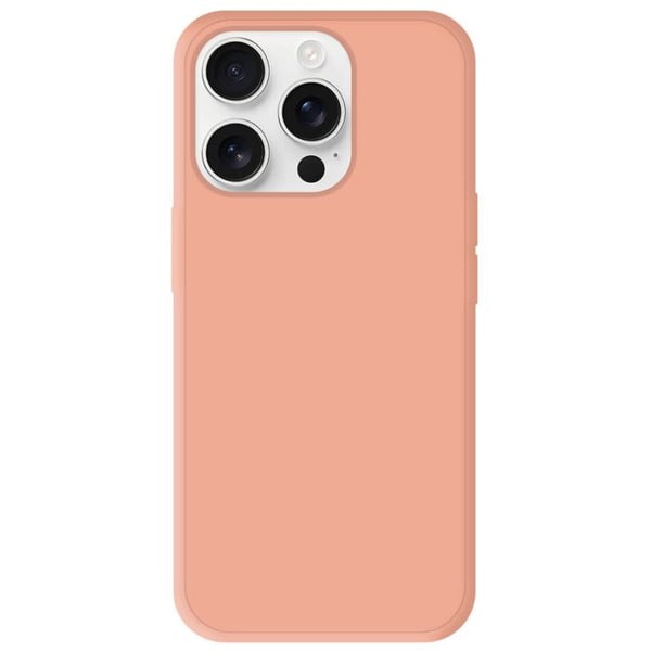 Silikonfodral - Apple - iPhone 16 Pro - Matt rosa - Stötsäker - Fritt tillgång till funktioner