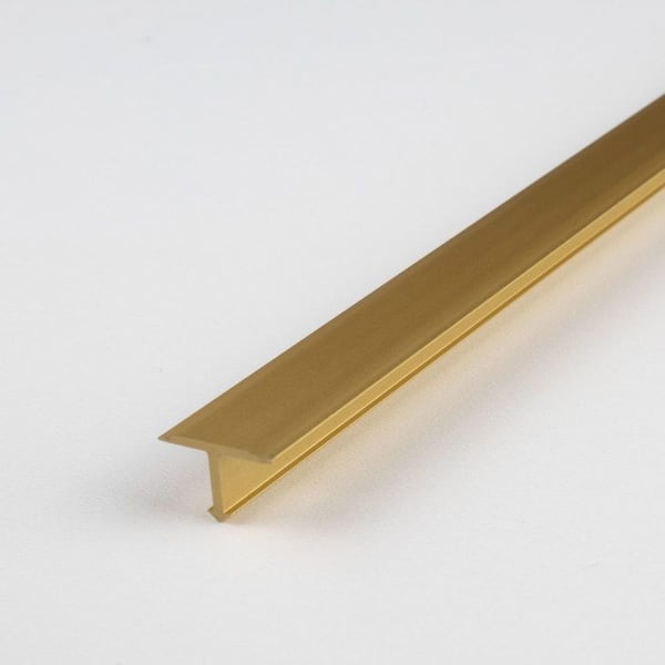 PROVISTON T-profil 7 x 14 x 2500mm Anodiserad Aluminium Guld