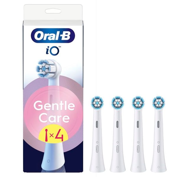 Tandborsthuvuden - ORAL-B - iO Gentle Care - 4 stycken - Vit - För vuxna