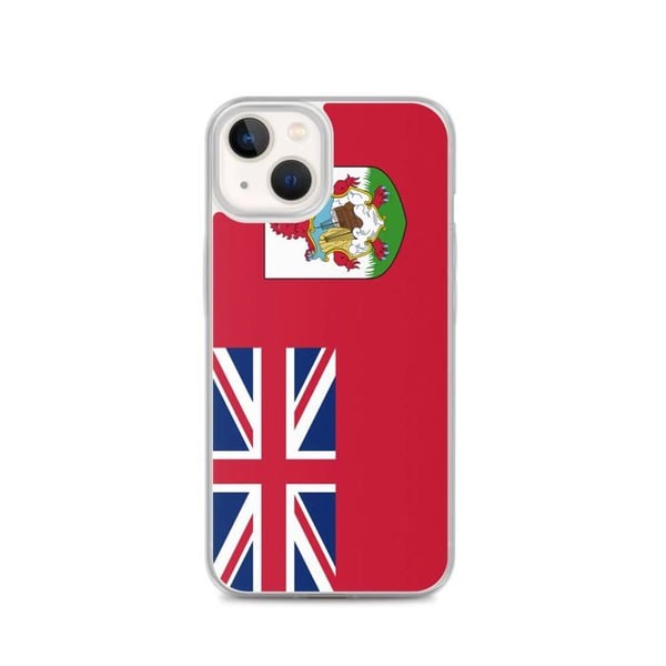 Mobilskal – Bermuda Flagga – Kompatibel med iPhone 13 – Mjuk Fodral – Stöttålig och Slagtålig – Silikon – Pixelforma