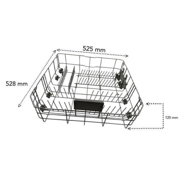 Nedre korg 1766810083 för diskmaskin, LV 60CM ESSENTIELB ELV-442B, LV 60CM LISTO LV48 L2B ALTUS, ARDEM, AYA, BE [...]