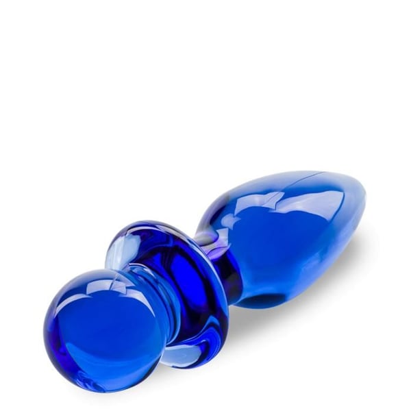 Glasanalplugg Pin - Blå