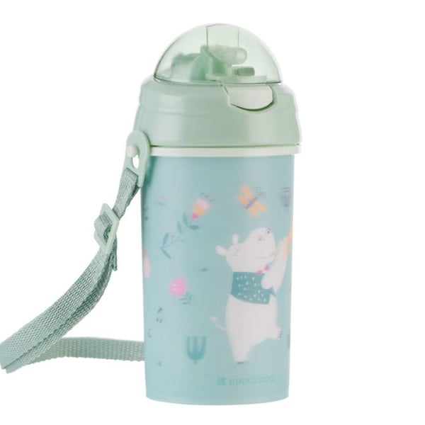 Tasse med sugrör 450ml Musikfestival Mint