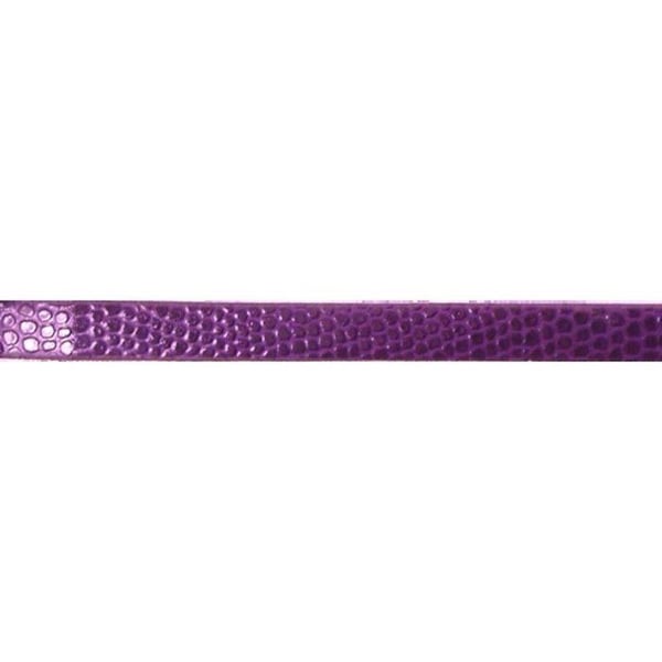 MégaCréa - Armband 6 mm Krokodilstil Lila