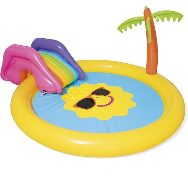 Uppblåsbar pool för barn - BESTWAY - Sunnyland Splash Play - 237x201x104 cm - PVC - Utomhus