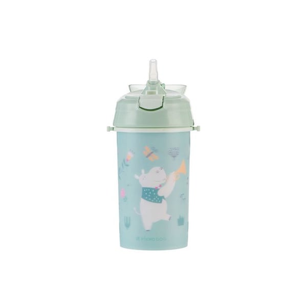 Tasse med sugrör 450ml Musikfestival Mint