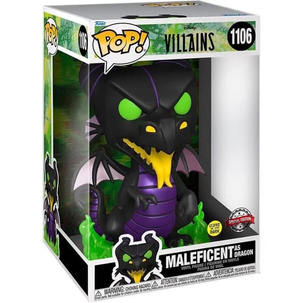 Figurine POP! - FUNKO - Maleficent som drake - 25 cm - Super Sized - Disney-skurkar