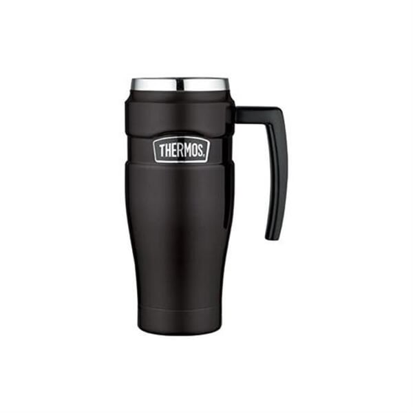 Mugg thermo - THERMOS - Stil Vattentät - 470 ml - Matt svart - Vakuumisolerad