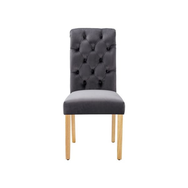 Stolensemble - MUVOE - 6 stole i velour - Egetræsfødder - Optimal komfort - Moderne design