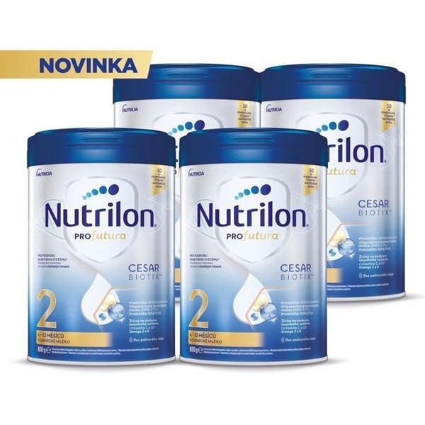 Nutrilon Profutura Cesarbiotik 2 spädbarnsmjölk 4×800 g