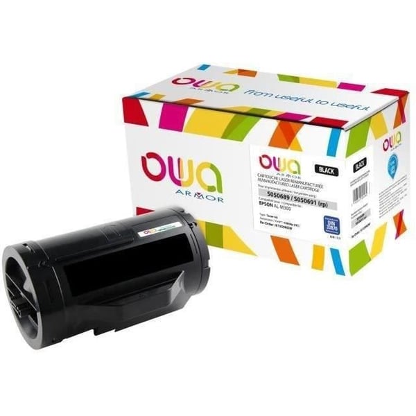 Tonerpatron - ARMOR - OWA - Svart - Kompatibel med Epson WorkForce AL-M300, AL-MX300