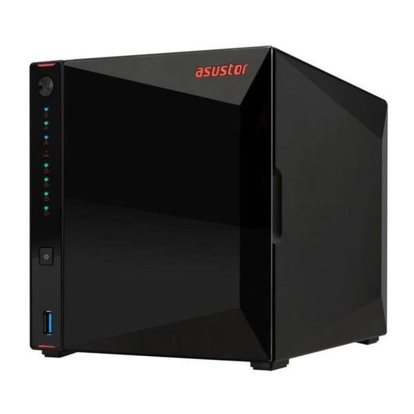 NAS-server - ASUSTOR - AS5404T Nimbustor 4 Gen2 - Quad-Core 2.0GHz - 4GB DDR4 - 2x 2.5GbE - 4 fackar