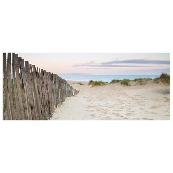 Legendarte - Målning, Tryck på duk - Lonely Beach cm. 30x90