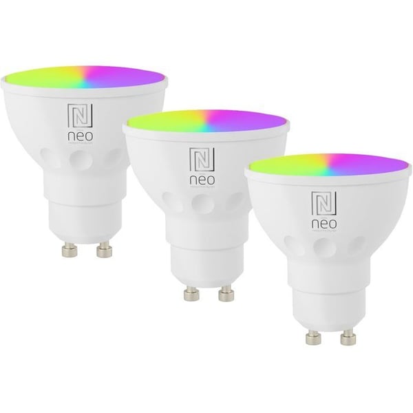 IMMAX NEO LITE GU10 6W RGB CCT, färg och vit WiFi - paket med 3