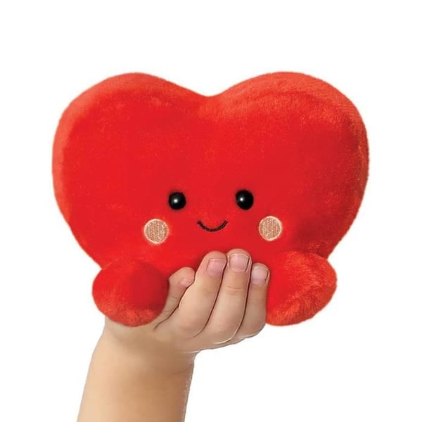 Röd 13 cm Hjärt Plush