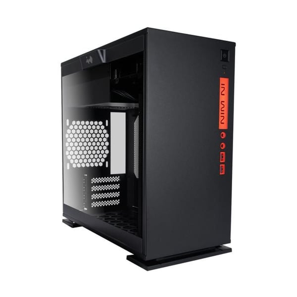 IN WIN 301 Micro-ATX-fodral - Svart - Sidofönster i härdat glas - Effektiv kylning